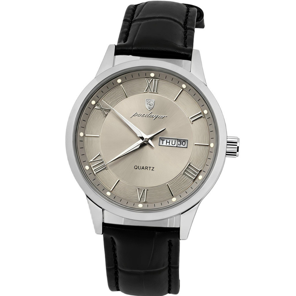 Чоловічий наручний годинник Poedagar Berlin Premium Leather, 2 ремінці Харьков - изображение 2