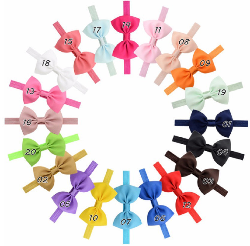 Детская повязка ментолового цвета - окружность головы 40-60см, бант 12см Киев - изображение 3