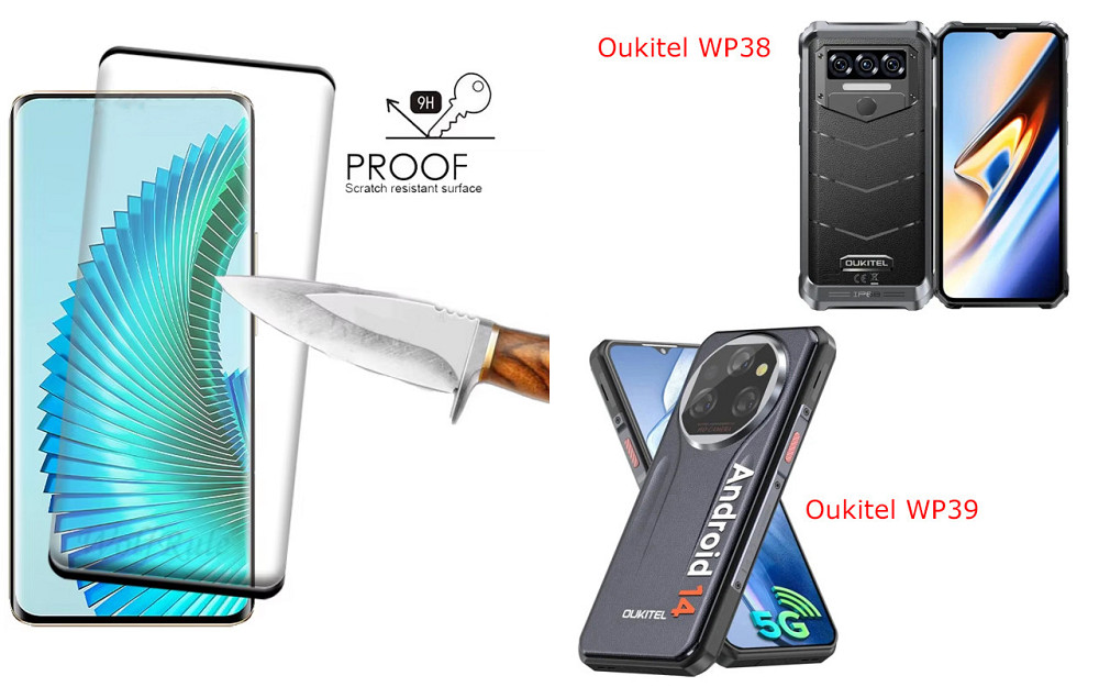 Захисне скло HyperGlass Pro для Oukitel WP38, Oukitel WP39 – максимальна чутливість та захист Київ - фото 1