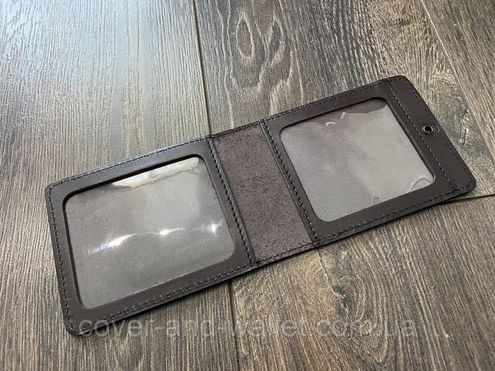 Обложка кожаная  "Національна Гвардія" Коричневий Київ - фото 2