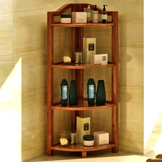 Стеллаж угловой для ванной 