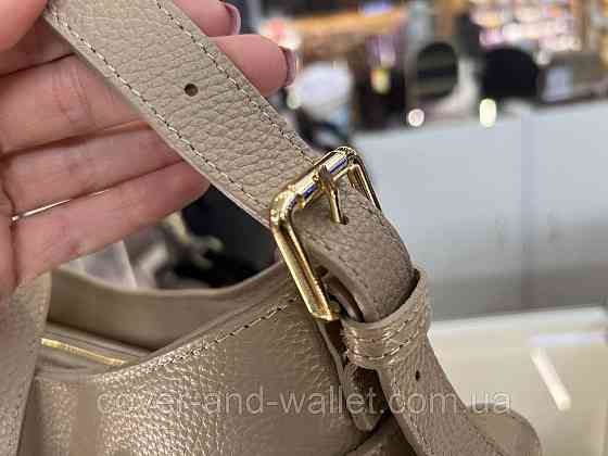 Стильна жіноча сумка через плече з натуральної шкіри (тауп) Virginia Conti Київ