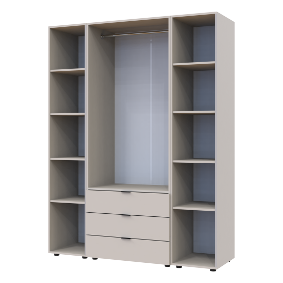 Комплект шкафов для одежды Doros Гелар (3 шт.) 153,9х49,5х203,4 см Кашемир (DRS-011244) Львов
