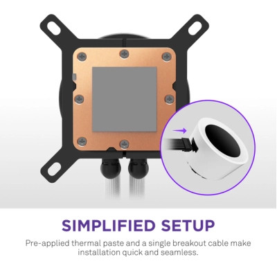 Система рідинного охолодження NZXT Kraken Plus RGB V2-360 mm AIO liquid cooler Wh (RL-KR360-W2) Вінниця - фото 4