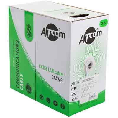 Кабель сетевой Atcom FTP 305м cat.5e Standart CCA (3801) Винница