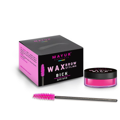 Крем для бровей Mayur Wax Brow Styling Воск с аргановым маслом 10 мл (4820230953084) Винница - изображение 2