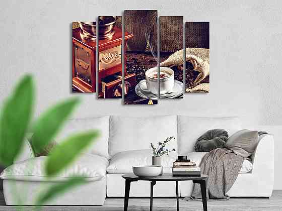 Модульна картина Аромат кави Art-288_5 ( 80х118см ) Київ