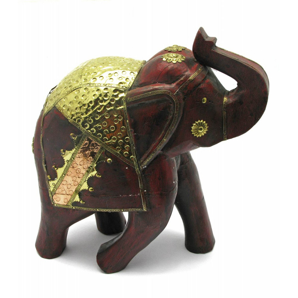 Статуетка з дерева з мідними вставками. Київ - фото 1