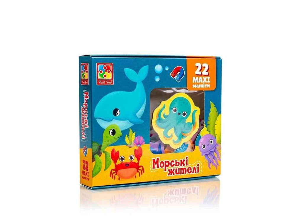 Набор магнитов Морские жители VT3106-27 ТМ VLADI TOYS Киев - изображение 1