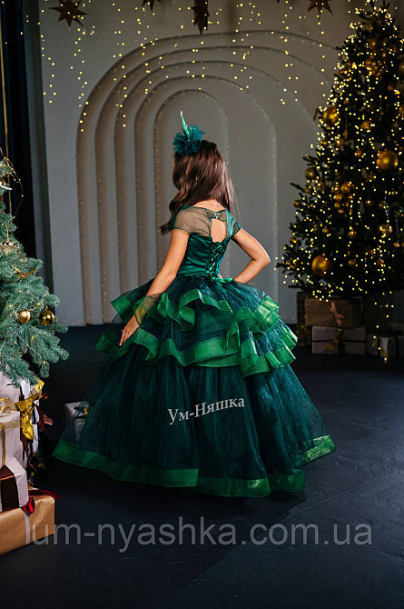 Зелене пишне плаття 128-140 Кривий Ріг - фото 6