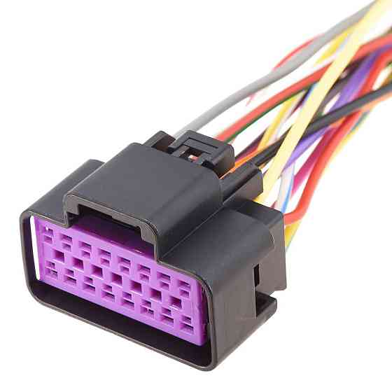 Електричний з'єднувач із дротом, 16-контактний Чорний, Пластик, Київ