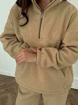 Теплый женский костюм TEDDY Бежевый XL-2XL Харьков