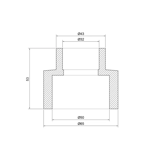 Муфта PPR Thermo Alliance 50х32 Київ
