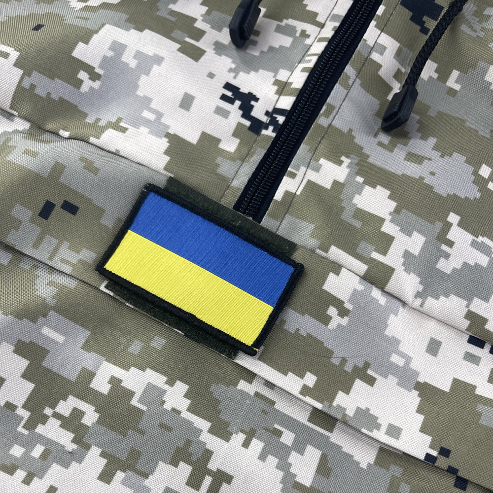 Тактичний анорак чоловічий Terra піксель ЗСУ - військова куртка з капюшоном і кишенями Одеса - фото 9