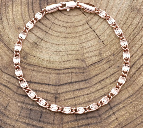 Браслет Xuping Грецький плоский 41446, довжина 21см, ширина 4мм, позолота РО Київ - фото 2