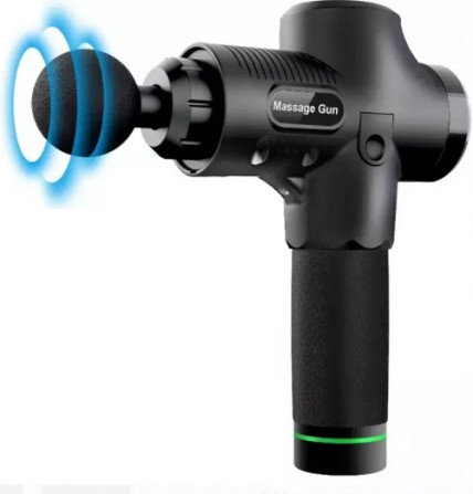 Ударный перкуссионный массажер триггерных точек Massage Gun 2500 mAh (6 насадок, 30 скоростей) Винница - изображение 1