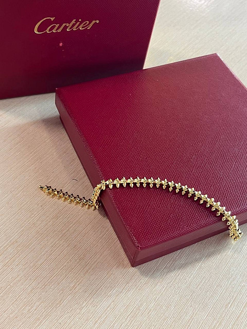 Браслет Cartier  Подвижные зубчики  Лимонное  золото Одесса - изображение 4