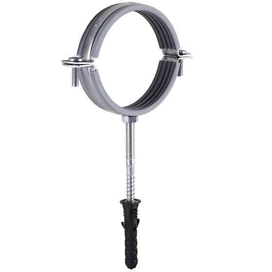 Хомут в зборi CR 3″ (85-94мм) з гвинтом-шурупом 8*100 та дюбелем в уп., сірий (000007349) Київ