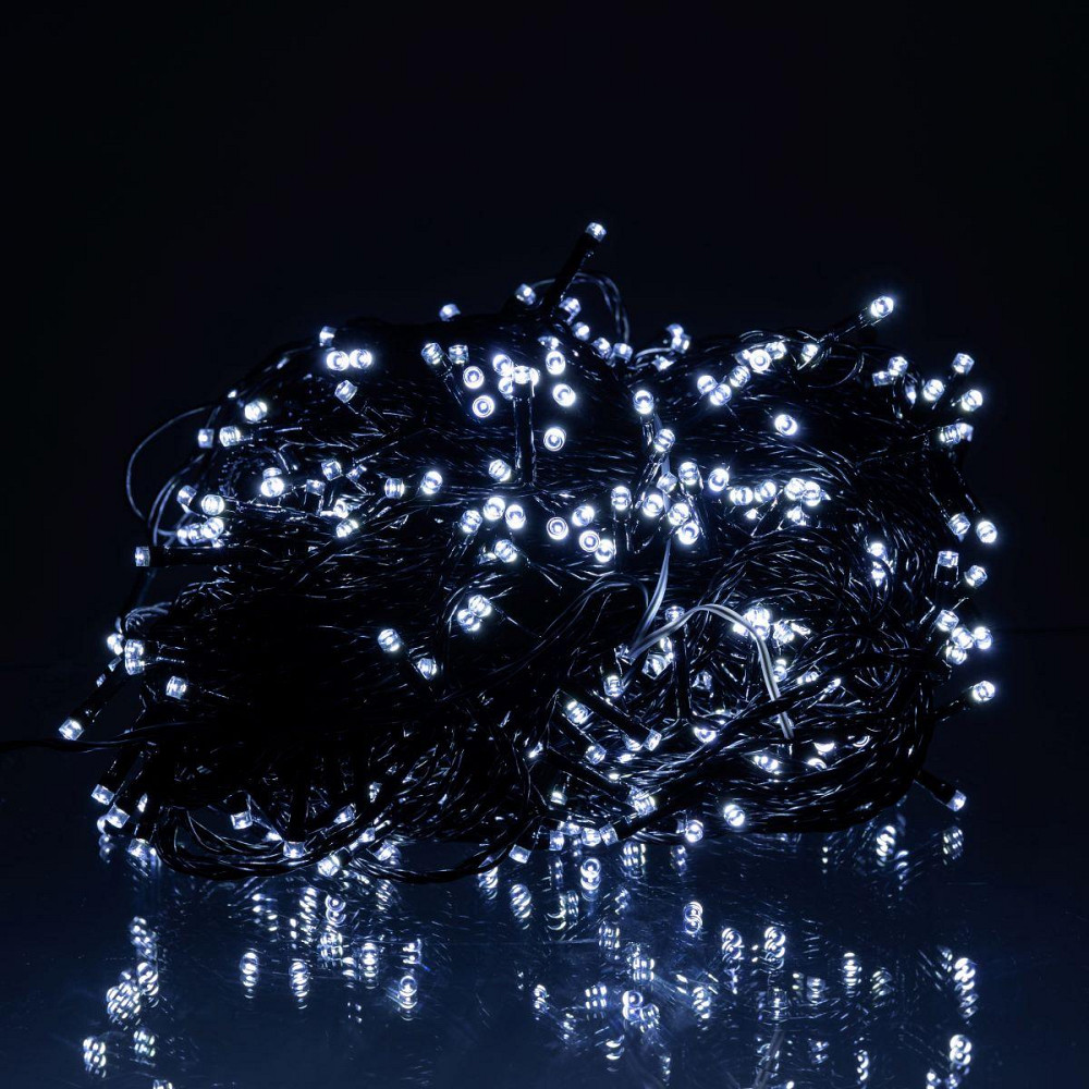 Гірлянда Різдвяна фея 50м, 500 LED, чорний провід Київ - фото 2