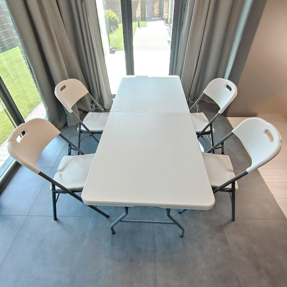 Складний стілець 47,5х59х86,5см Білий (стандартний тип) SW-00001607 Київ - фото 8