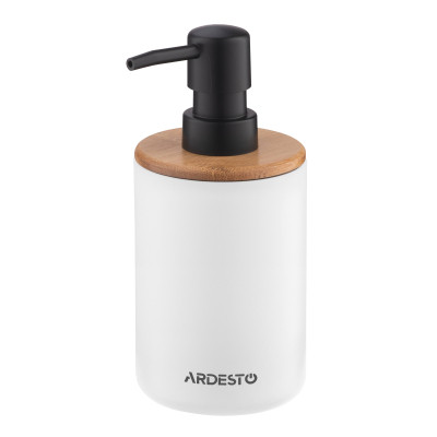 Набор для ванной комнаты Ardesto Minimalism 3 предмета Белый 360 мл (ARHB3110WB) Винница - изображение 2