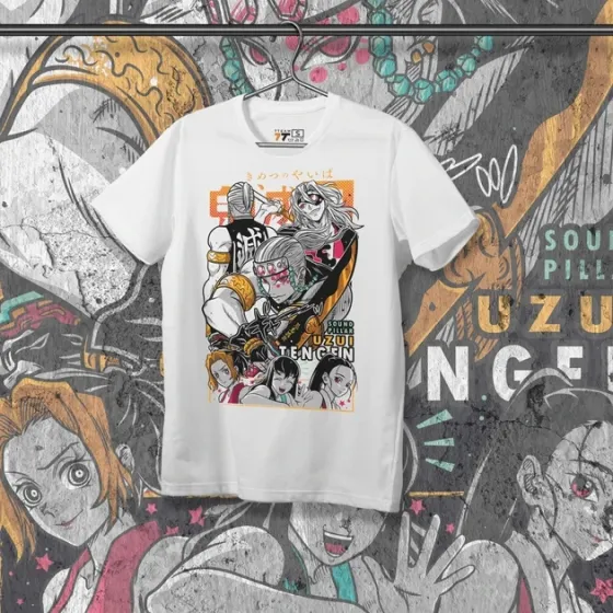 Футболка чоловіча з  принтом Клинок Рассекающий Демонов Тенген Узуй 7 WE Розмір 48 Дніпро