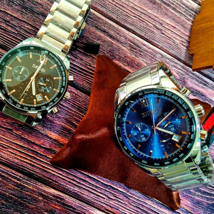 Мужские часы Skmei Tandem Blue Винница - изображение 2