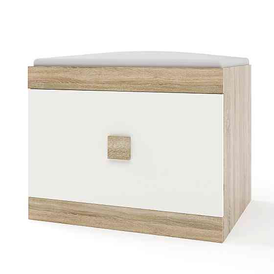 Тумба для обуви Эверест Соната ТО-600 60х38х45 дуб сонома + белый (DTM-2210) Львов