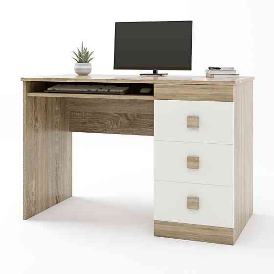 Стіл письмовий Еверест Соната дуб сонома + білий (DTM-2174) Львів