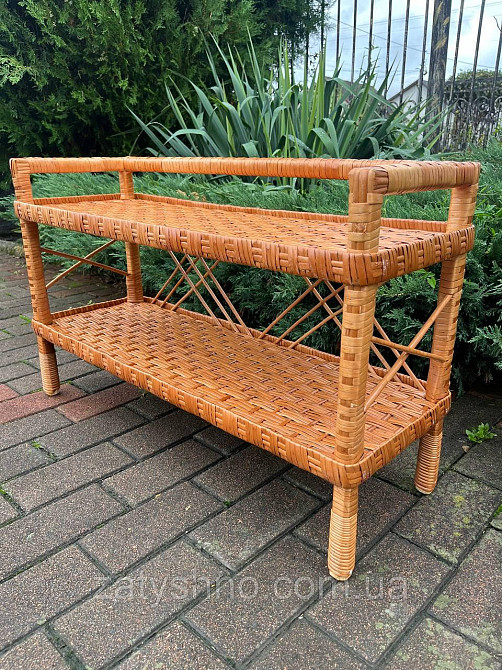 Полка плетеная для обуви из лозы Киев - изображение 1