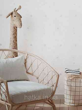 Обои винил на флизелине AS Creation Mia and Paul 0.53х10 детские небо звезды планеты созвездия серые на белом Киев