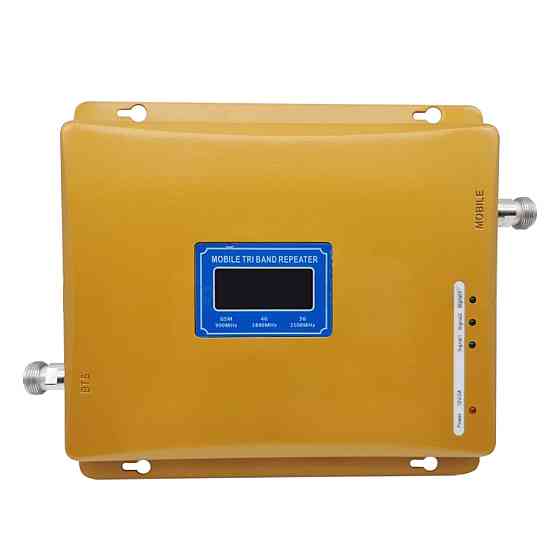 Репитер 3 диапазон 900/1800/2100 МГц усилитель мобильной голосовой связи и интернета Aspor Киев