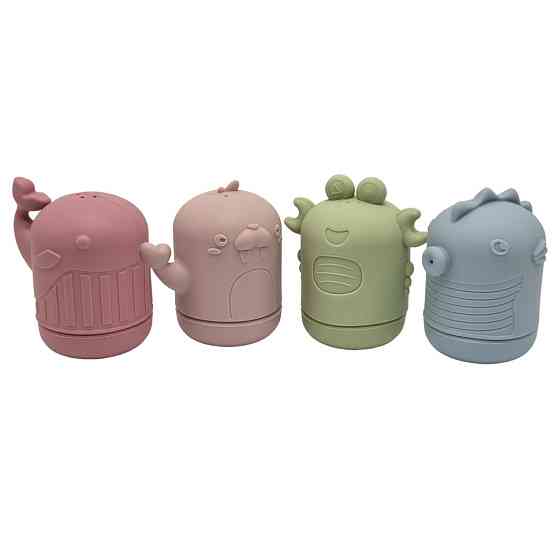 Набір силіконових іграшок для купання "Морські мешканці" MGZ-0927, 4 штуки Вінниця