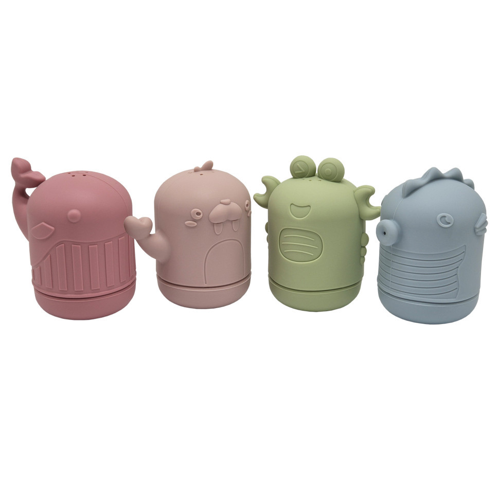 Набір силіконових іграшок для купання "Морські мешканці" MGZ-0927, 4 штуки Вінниця - фото 1