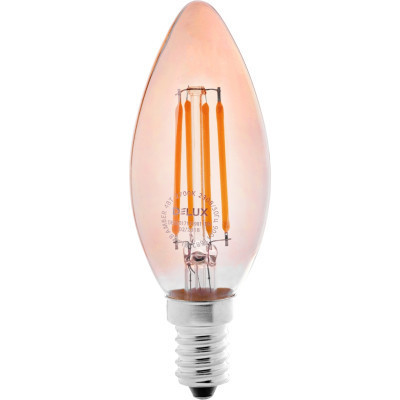 Лампочка Delux BL37B 4 Вт 2700K amber 220В E14 filament (90011682) Винница - изображение 1