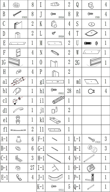 Душевой бокс ассиметричный правый OBRA H120FFSR BRAVO (3уп.) Київ - фото 7