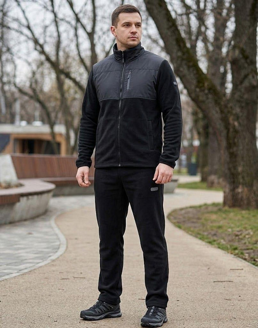 Зимовий чоловічий спортивний міський костюм (фліс) Escetic Суми - фото 2