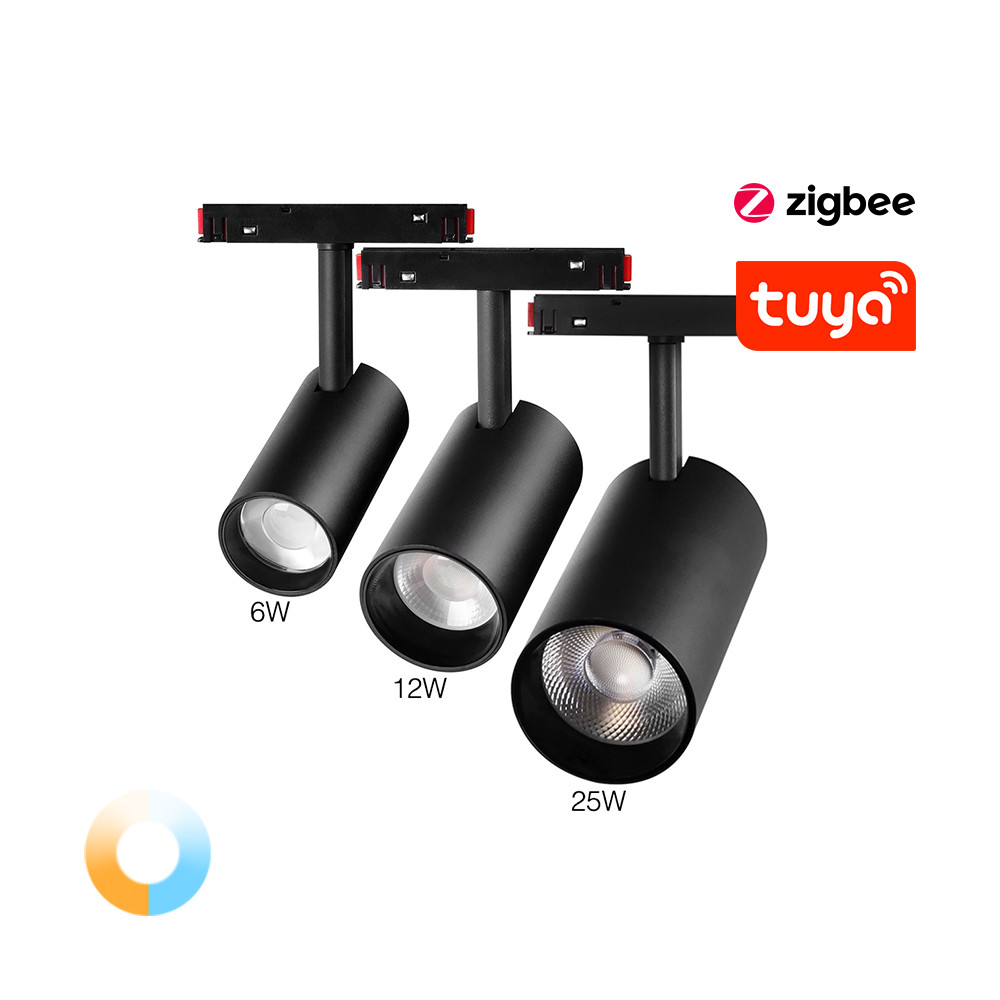 Milight Магнітний трековий світильник спотлайт TUNABLE WHITE (CCT) 12Вт Mi-light Zigbee 3.0 + R Київ - фото 1