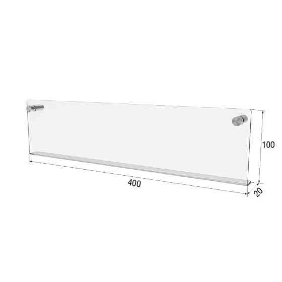 Полиця EKOSTAR настінна 400х100 Київ