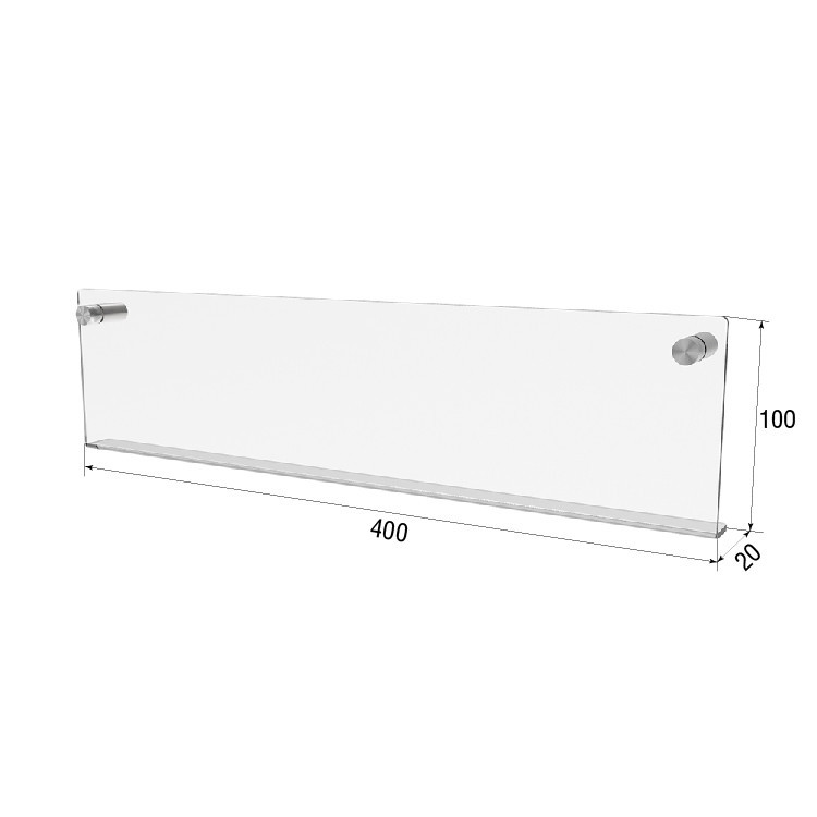 Полиця EKOSTAR настінна 400х100 Київ - фото 3