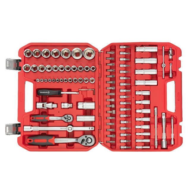Набір інструментів 1/2 "& 1/4" 94од (ET-6094SP) INTERTOOL ET-9094 Київ - фото 2