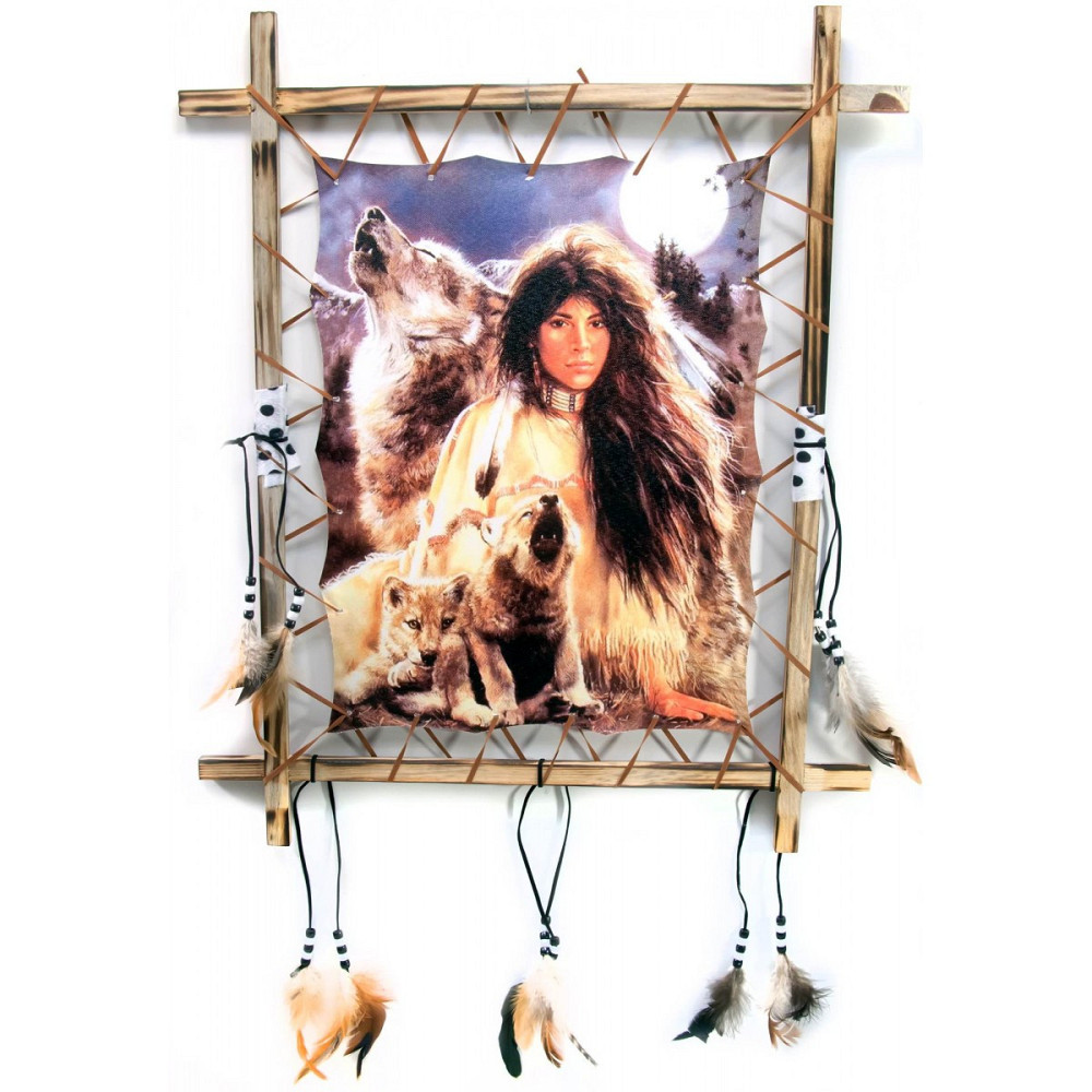 Декоративне панно Дівчина з тваринами Київ - фото 1