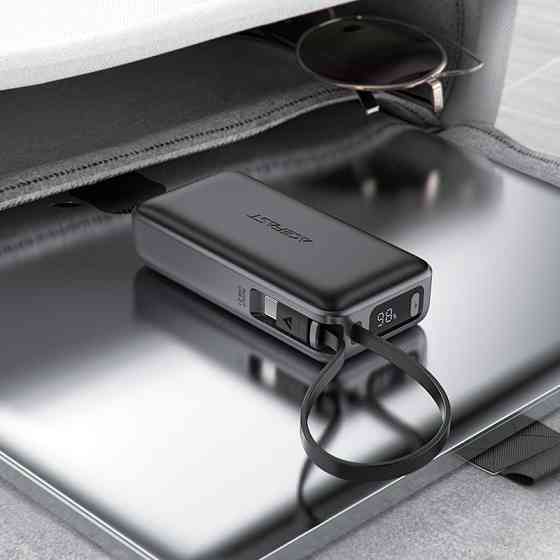Зовнішній акумулятор ACEFAST M7 PD30W power bank with cable 10000mAh, Black Київ