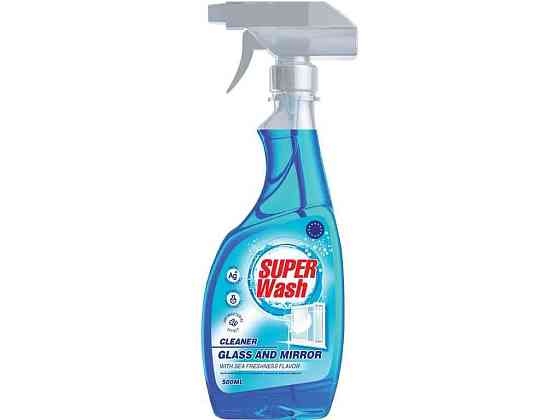Засiб для миття скла та дзеркал 500мл тригер Морська свіжість ТМ SUPER Wash Solmir Київ