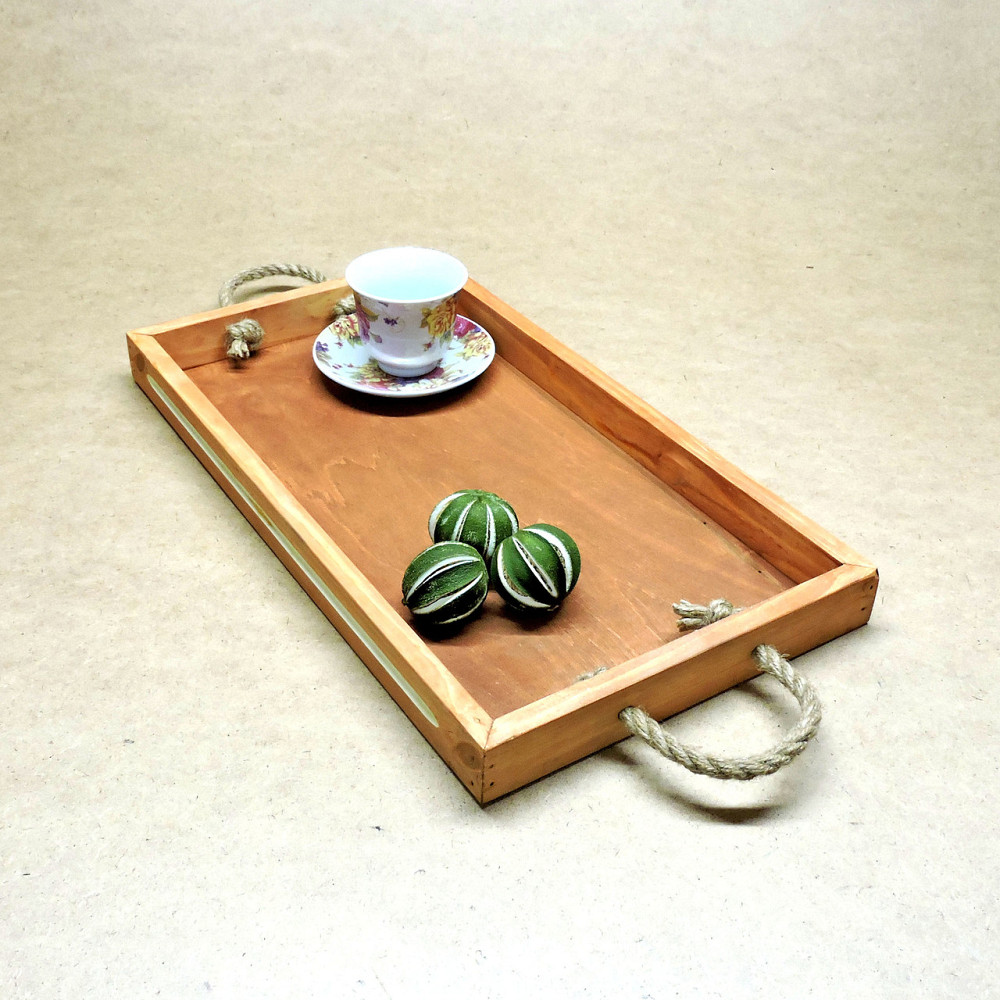 Піднос дерев'яний "Шарлеруа 50х27" амаретто Миколаїв - фото 1