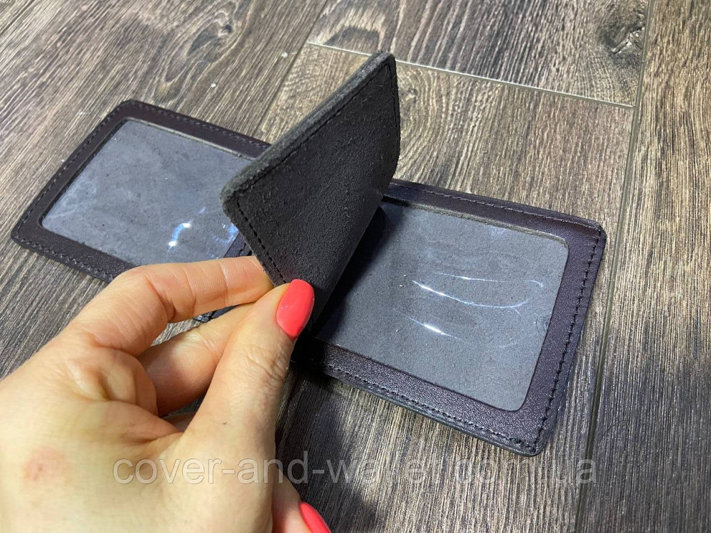 Обкладинка на посвідчення "Управління державної охорони" УДО з кишенею Коричневий Київ - фото 4