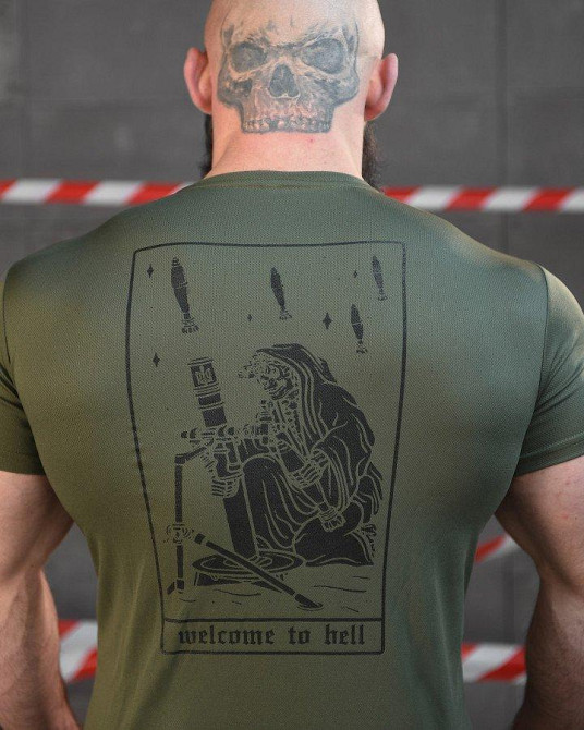 Тактична потоотводна футболка SABUR міна олива ВТ6561 Одесса - изображение 4