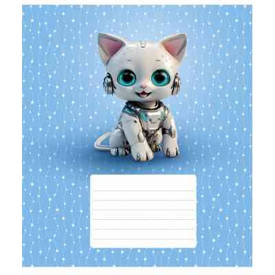 Зошит Школярик Robot animals 12 аркушів клітинка (012-3331K) Вінниця