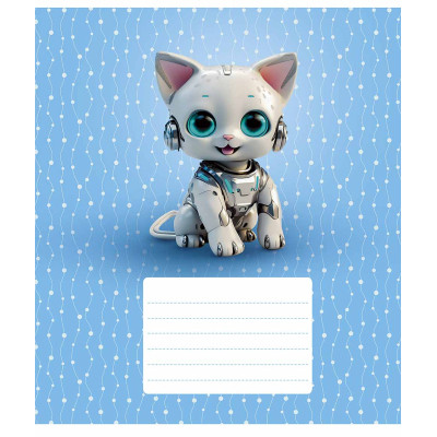 Зошит Школярик Robot animals 12 аркушів клітинка (012-3331K) Вінниця - фото 3