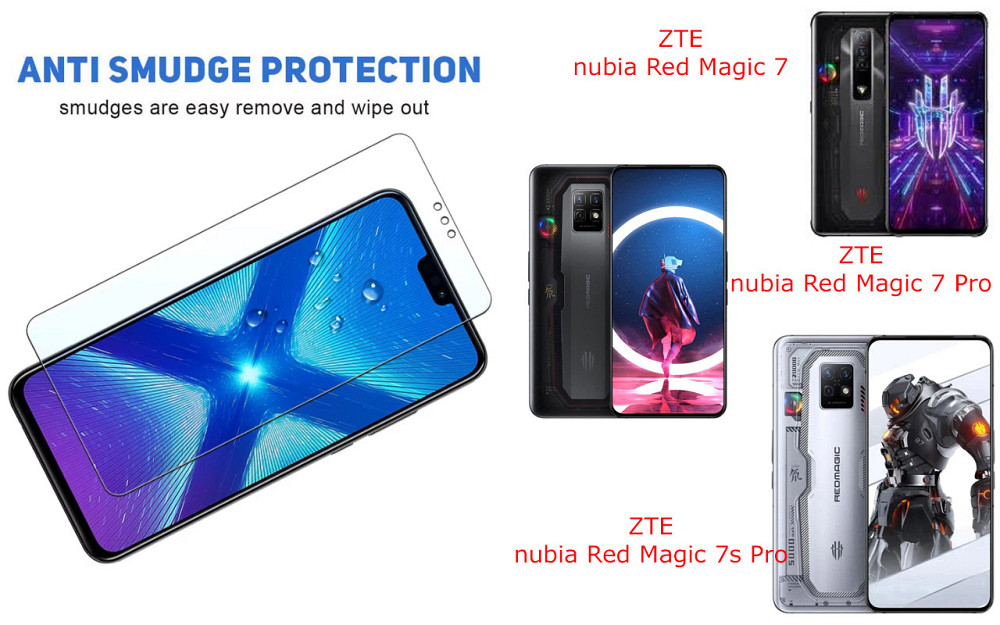 Защитное стекло NeoGlass для ZTE nubia Red Magic 7, 7 Pro, 7s Pro – ультрапрозрачное и устойчивое Киев - изображение 3